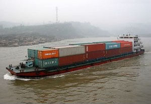 Inland river container ship