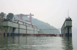 7800 floating dock barge